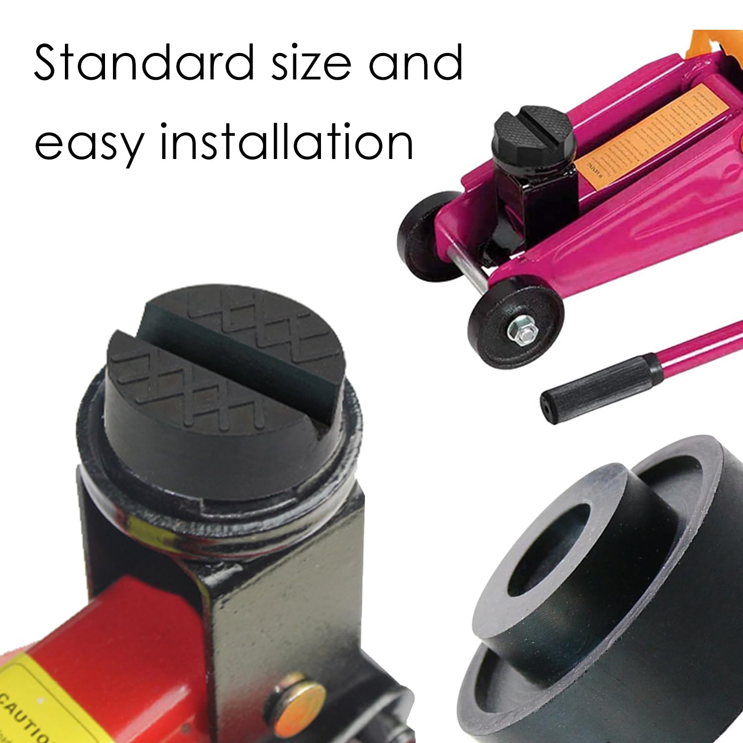 Cuscinetti Gomma Per Martinetto - 2 Pezzi, Protezione Sollevamento Auto, Antiscivolo - Foto 6