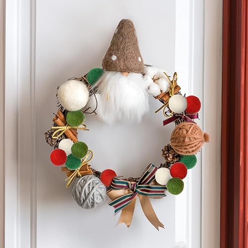 Miniatura 3 de Luckforest 60 pompones de fieltro de lana natural para manualidades de Navidad, guirnalda, fieltro, móvil de bebé y decoración de 0.8 pulgadas,