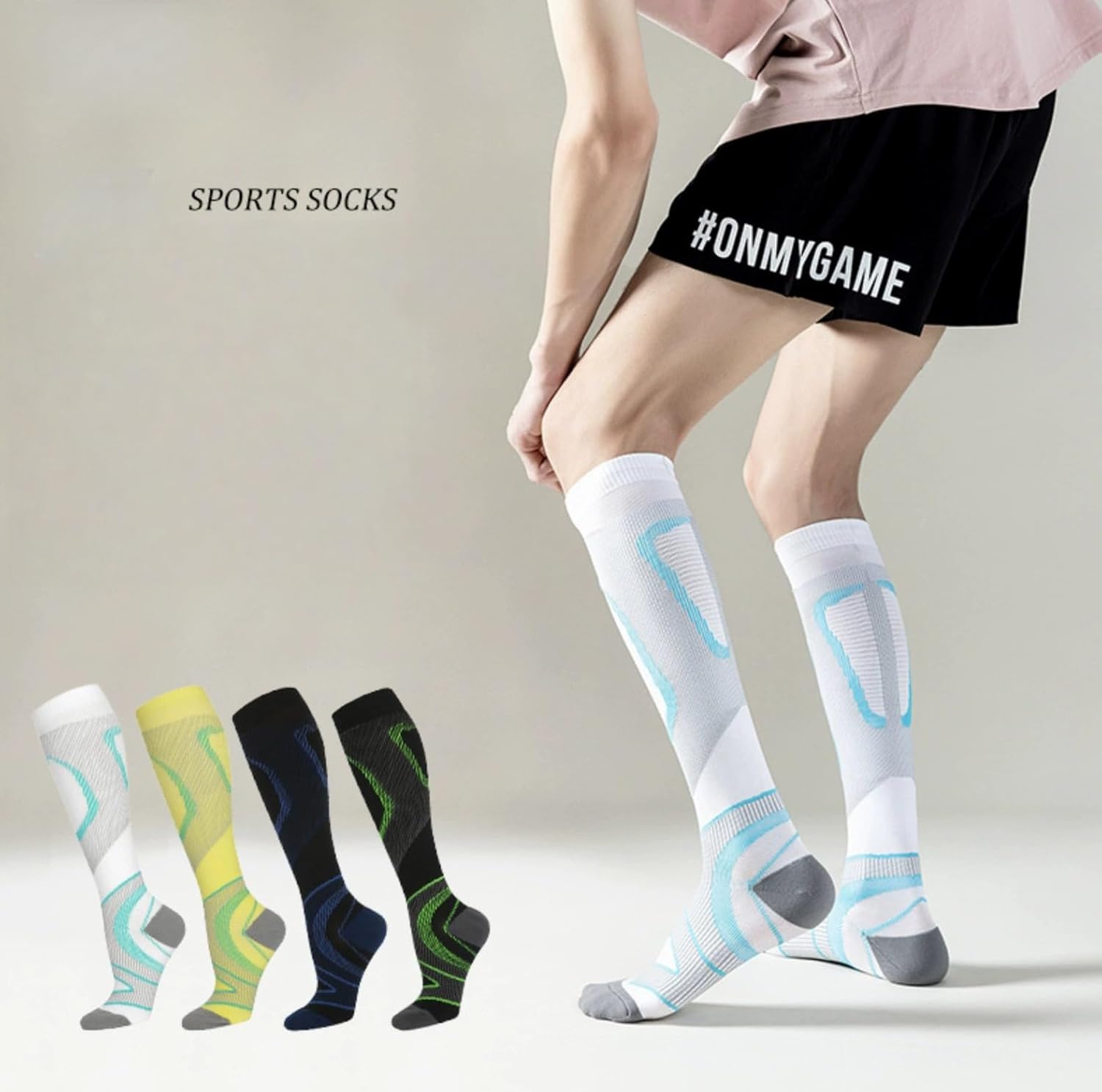 Compression Socks 20-30 mmHg Men and Women for Running, Travel
