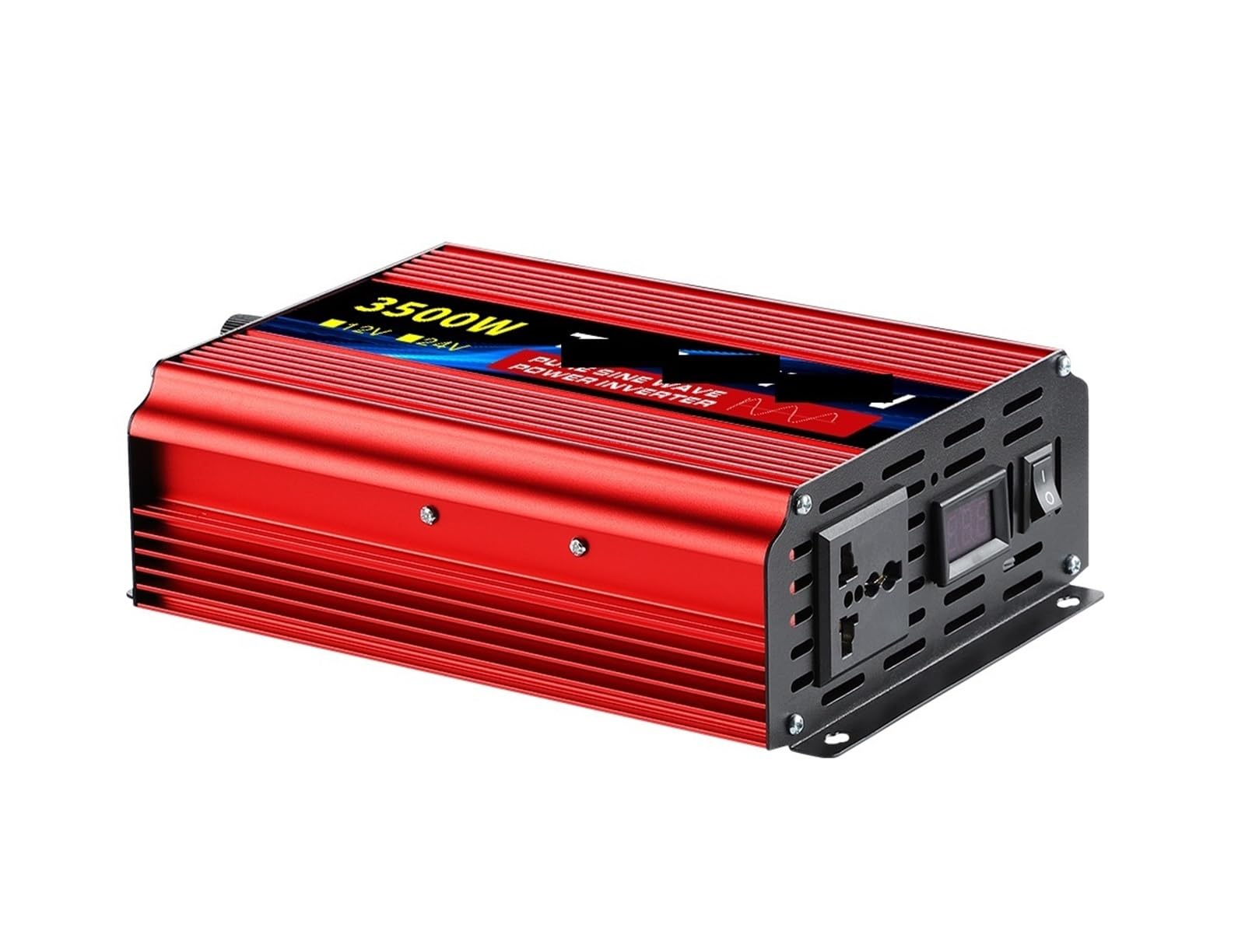 Inversor Inversor de Onda sinusoidal Pura 12V 24V a 220 1600W 2500W 3500W 4000W Convertidor de Voltaje de CC a CA 12 220 Mini Fuente de alimentación for automóvil(12V3500W)