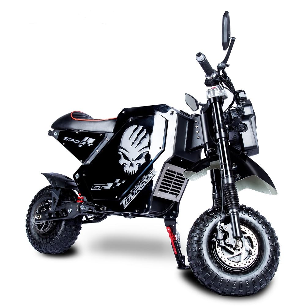 14 inch Beach Off-Road Electric Scooter Front and Rear Drive 10000W60V55AH Lithium Battery high-Power Electric Scooter Intelligent Folding