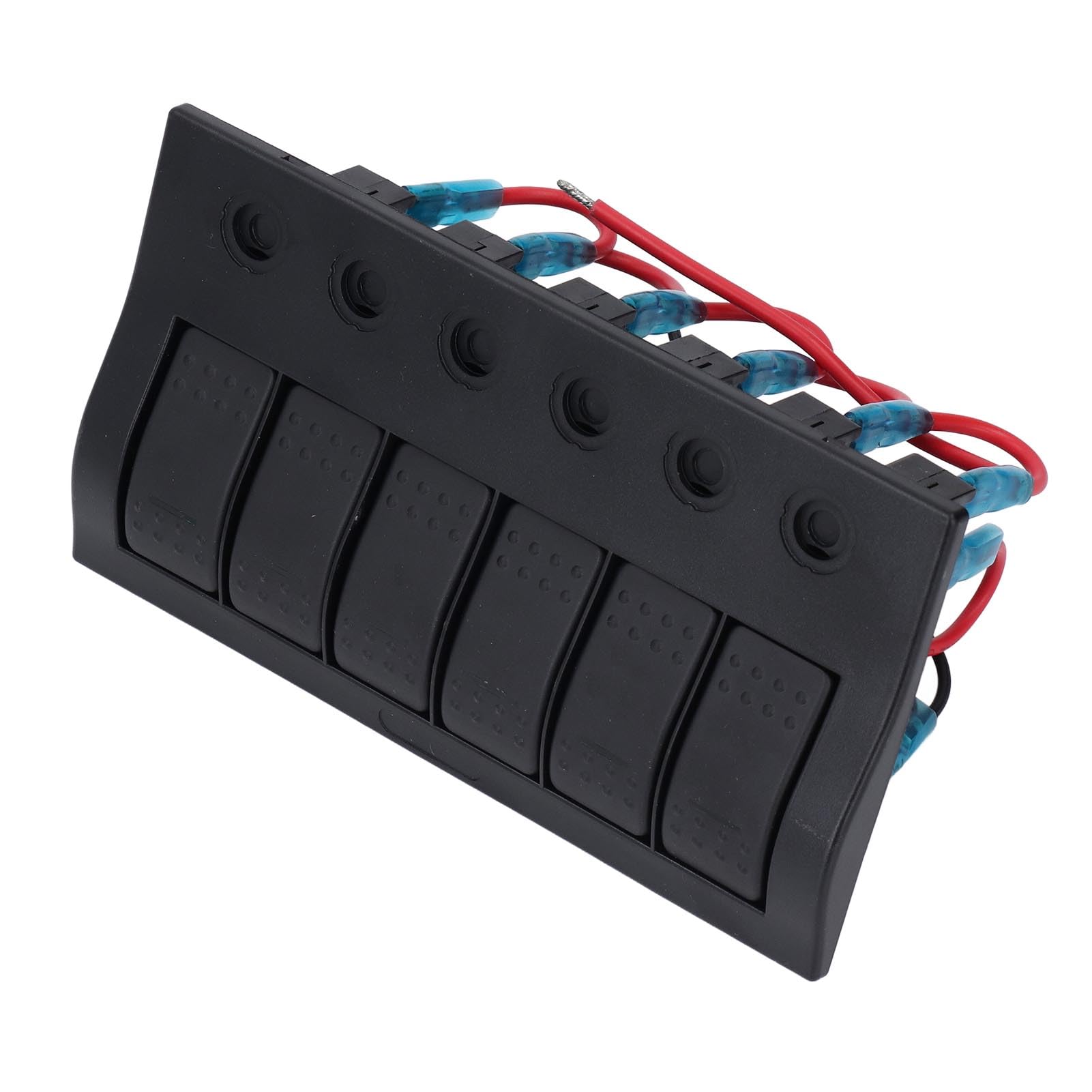 Generic Panel Przełączników Kołyskowych LED 6-krotny z Zabezpieczeniem Przed Przeciążeniem dla Autobusu RV Boat 12V 24V ABS o Wysokiej Wytrzymałości