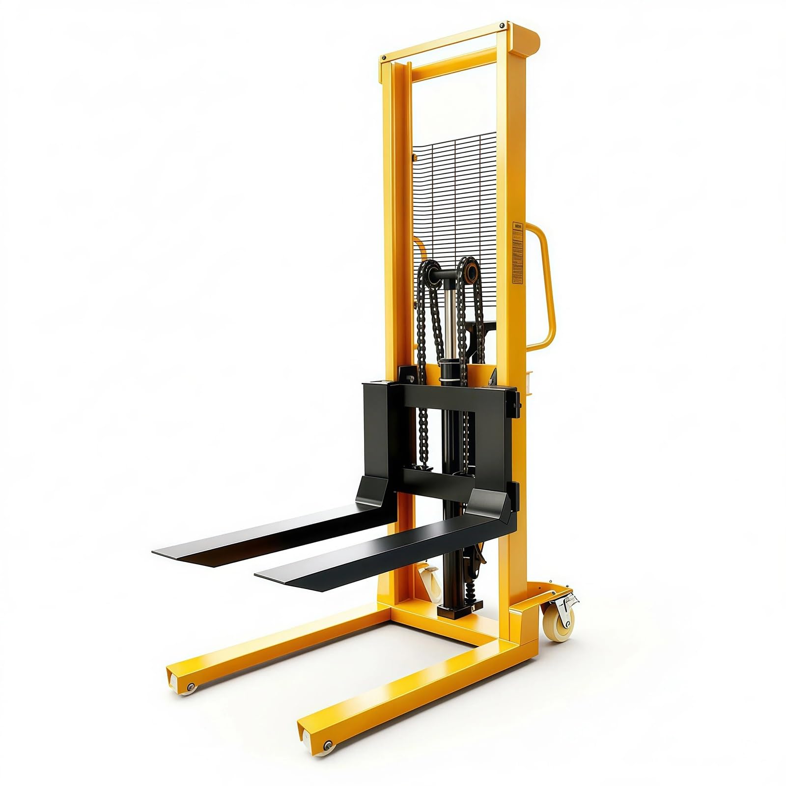 Cenz-888 pallet truck Compact Manual Hydraulic Stacker 500kg 62cm Fork with Brake for Storage