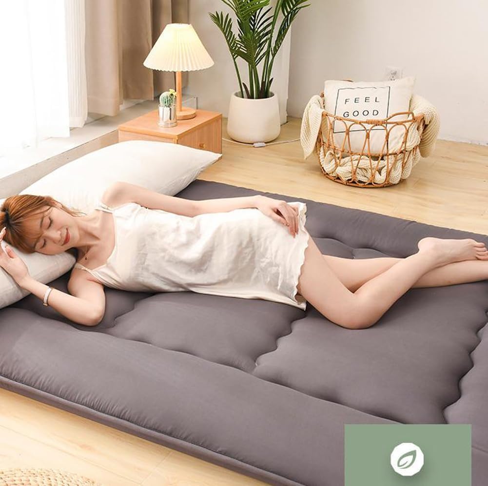 Generic Materasso Futon Giapponese Pieghevole Tatami, Materassino Tatami Pieghevole, 150x200cm, Cotone, Fibra di Poliestere, Poliuretano, Medio, Tradizionale Giapponese