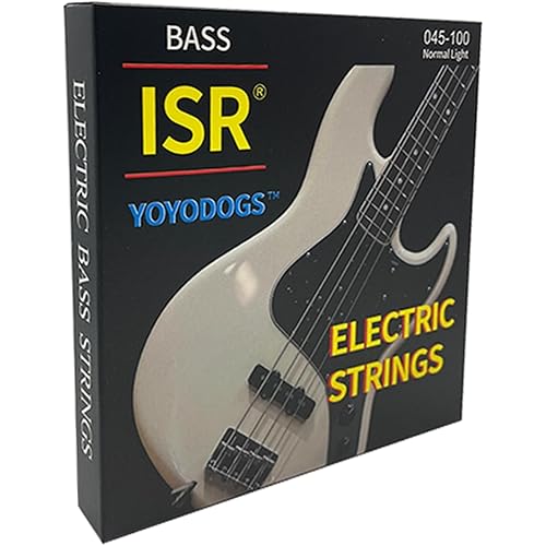 Nickel Wound Bass Guitar 4 Strings Electric Bass String Replacement Set Instrument Accessories,Regular Light,Medium Gauge,Easy To Press For Novices,Essential for a Bassist