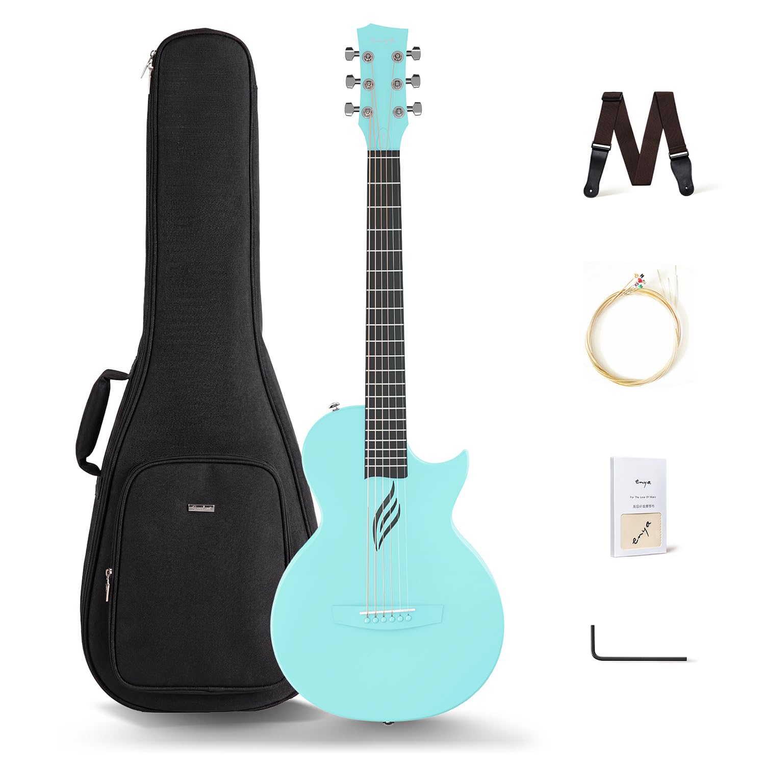 ENYA エンヤ NOVA GO Enya Nova Go Carbon Fiber Acoustic Guitar 1/2 Size Beginner Adult