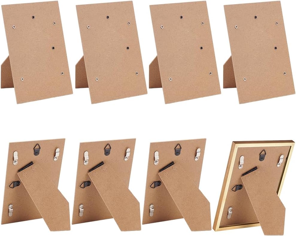 BENECREAT 8pcs Picture Frame Easel Back 100x150mm Backs Photo Stand