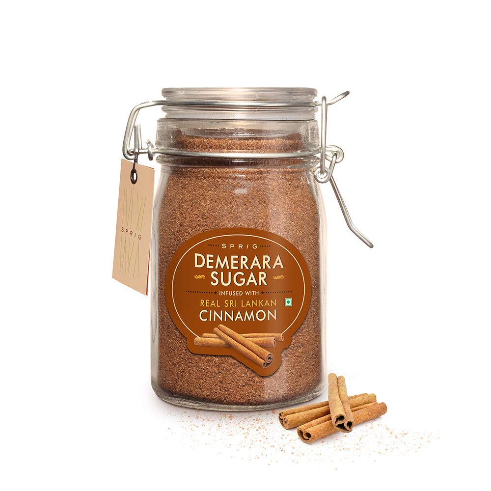 Sprig Demerara Sugar Infused with Real Srilankan Cinnamon, 175 g