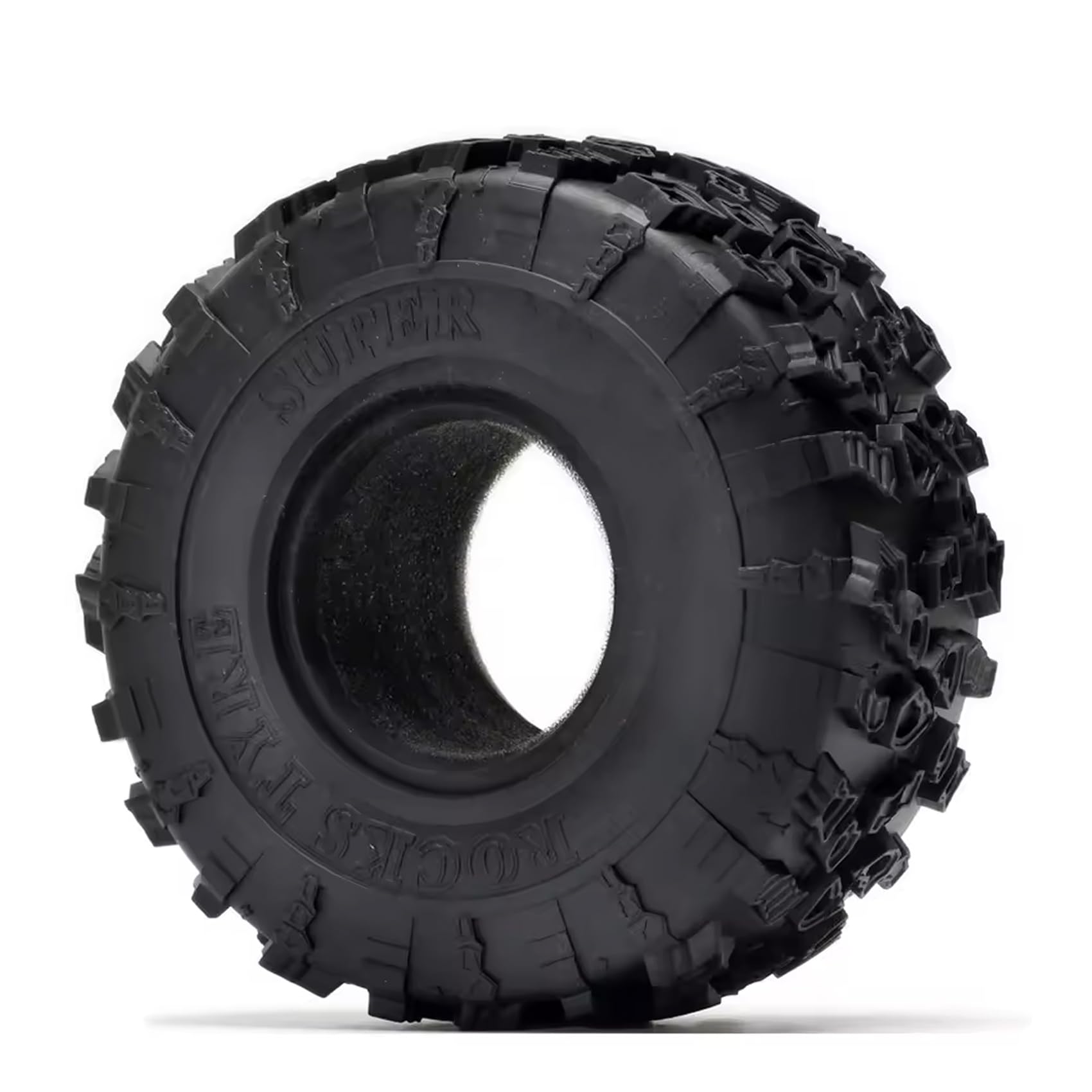 KINGCOO RC Auto Reifen, 4PCS RC Crawler Reifen Gummi 2.2 Zoll Felgen Radreifen für 1:10 RC Rock Crawler Auto Teile für Axial SCX10 D90 TF2 RR10 TRX4 TRX6 Tamiya Redcat HSP HPI Kyosho (135mm)