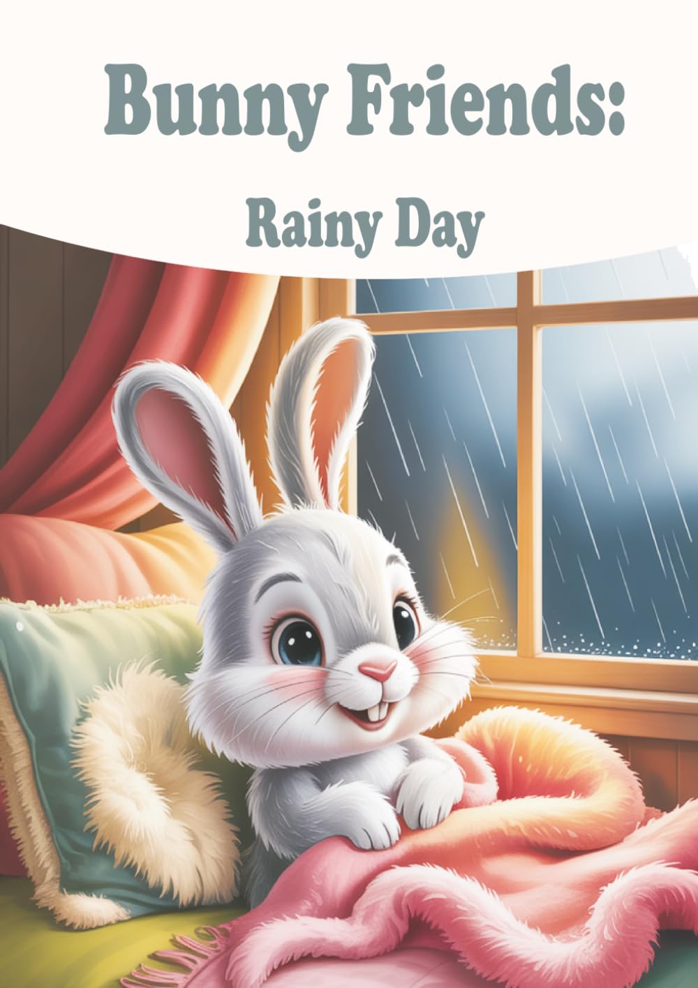 Bunny Friends: Rainy Day: A Cozy and Relaxing Coloring Book for Kids (Bunny Friends Coloring Book Series)