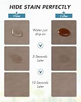 Vista 2 de AMOAMI Alfombrilla de Café Oculta Manchas con Respaldo de Goma Absorbente para Secar Platos para Encimera de Cocina - Marrón, Se Adapta Debajo