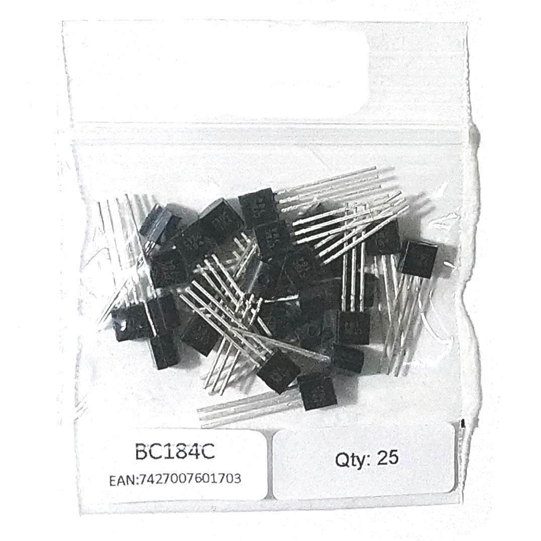 BC184 Transistor Type C TO-92 3 pin replacement repair electronic component triode 30V NPN Pack of 25