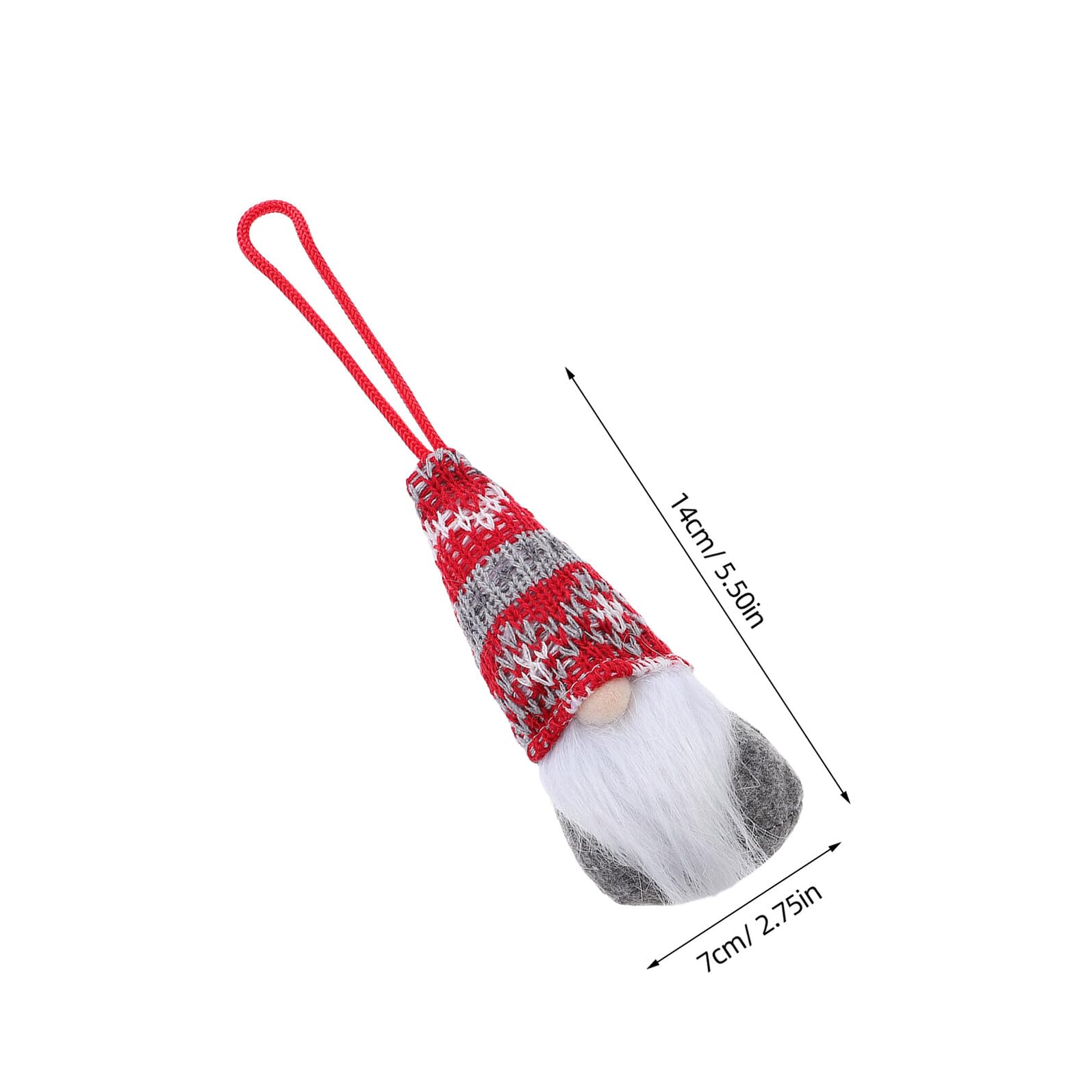 8 Stück Teiliges Weihnachtszwerg Anhänger aus Leichtem Plüsch Skandinavische GNOME Deko für Weihnachtsbaum Langlebige Tragbare Christbaumschmuck für Festliche Weihnachtsdekoration