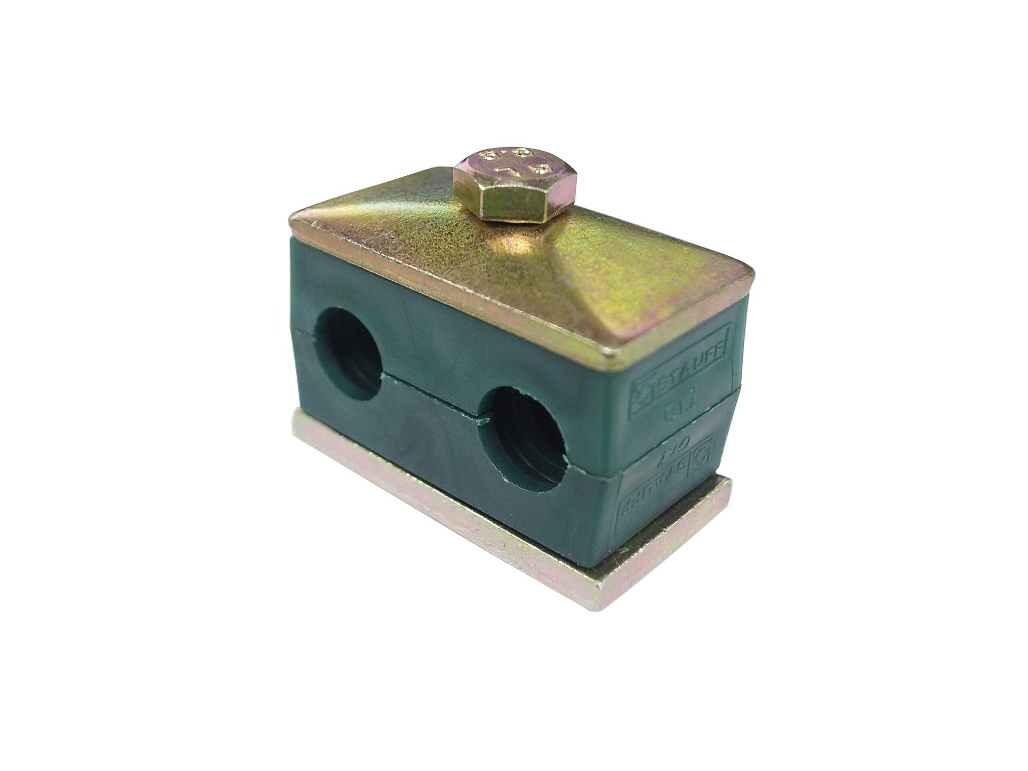 Stauff Twin Series Polypropylene (PP) Pipe Clamp, for 19mm Outer