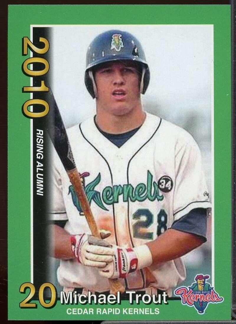 Mike Trout Rookie Card 2010 Cedar Rapids Kernels Rising Alumni Team Issue #3 - Baseball Slabbed Rookie Cards