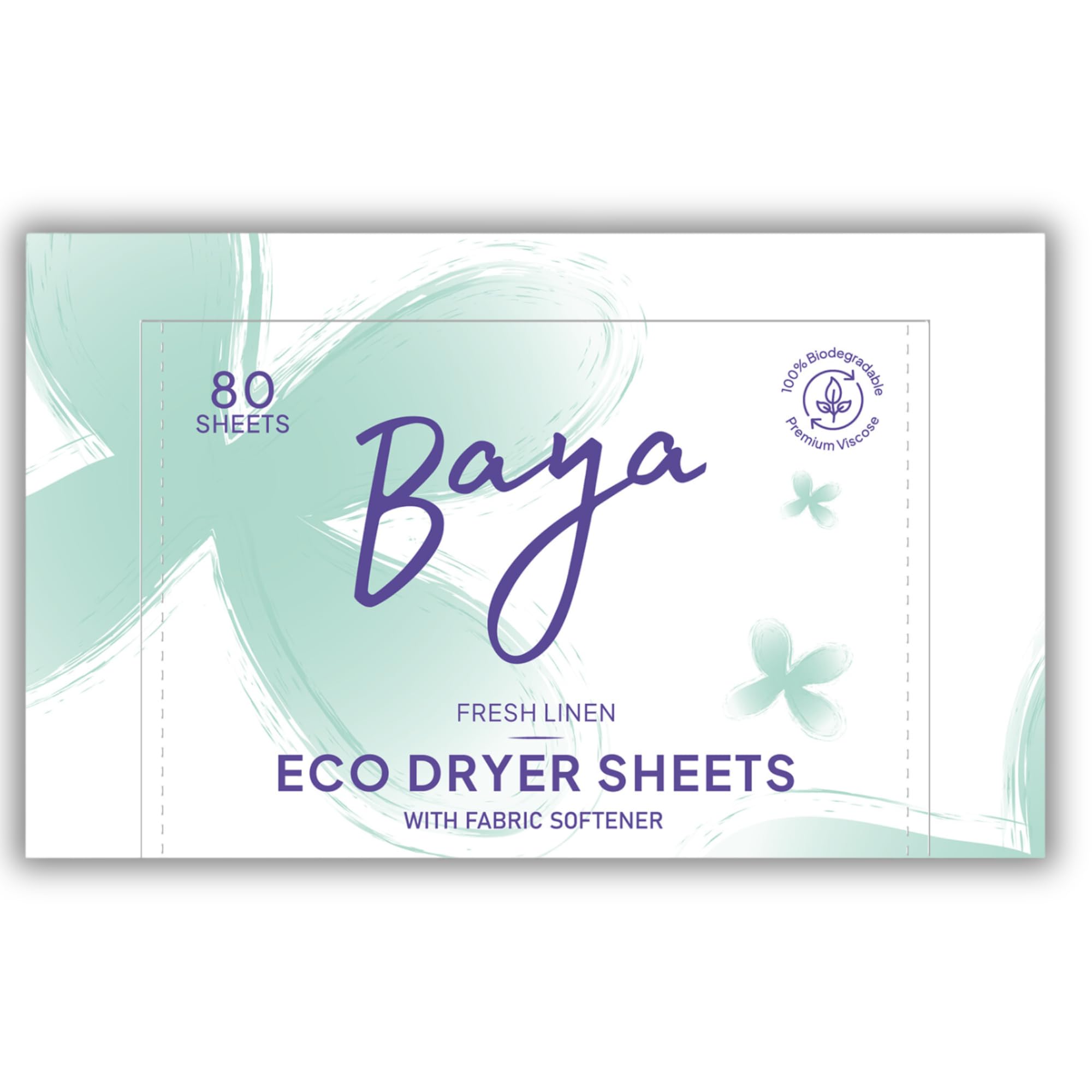 Sponsored Ad – Baya Dryer Sheets Enriched with Fabric Softener | Fresh Linen Scented Laundry Fabric Softener Sheets | Keeps Clothes Soft, Controls Static & Reduce Wrinkles | 80 Count