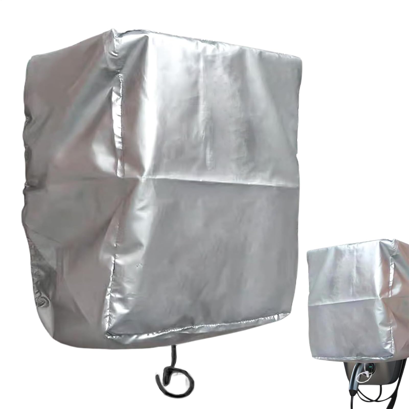 EV Charging Station Protector - Heavy Wall Sighter, Waterproof Case Shield | 12.6x7.87x15.75 Inches Wind Panel Design, Scratch Resistant Mounting Barrier, Car