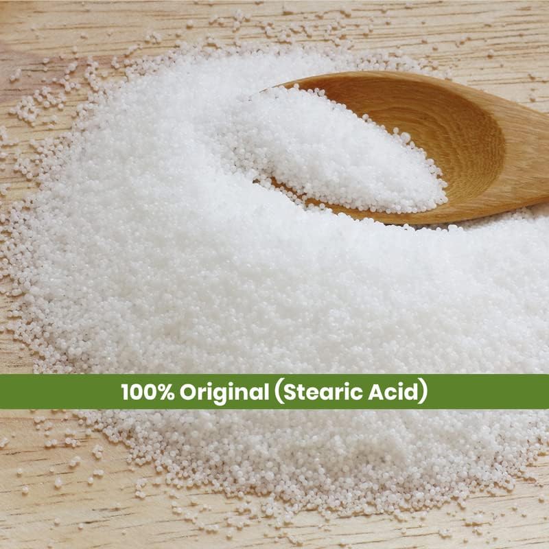 Miniatura 4 de Soapeauty Ácido esteárico puro de 32 onzas2 libras. Derivado del aceite de palma. Triple prensado. Vegano, sin lactosa, sin gluten, sin glutamato y