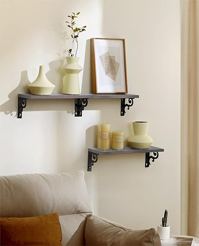 Miniatura 2 de AMADA HOMEFURNISHING Estantes flotantes, estantes de pared para dormitorio, sala de estar, baño, cocina, estante de pared para decoración de pared,