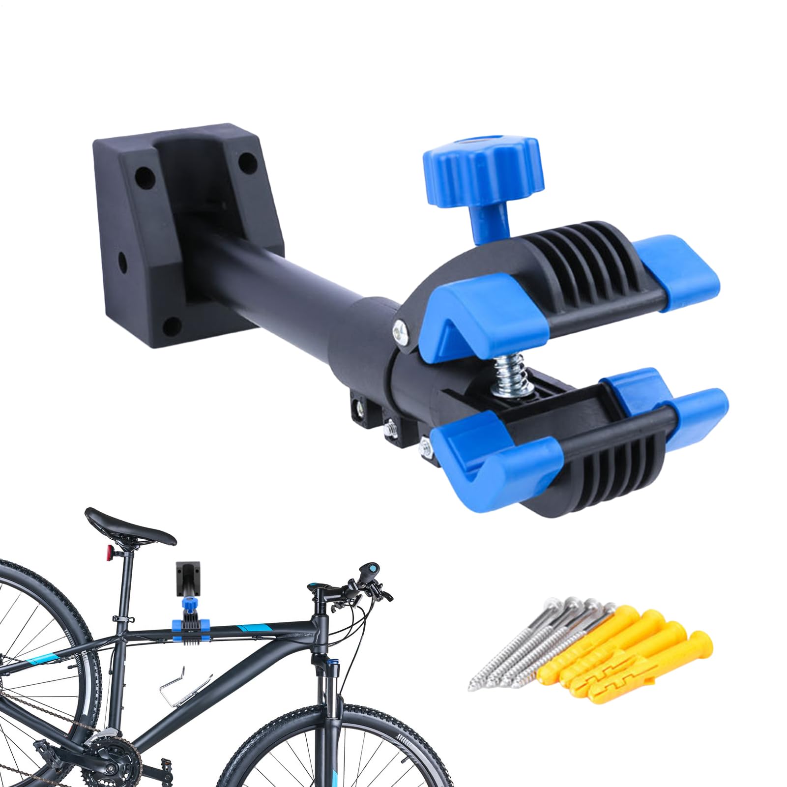 Portabiciclette Cavalletto Riparazione a Parete Pieghevole Regolabile | Supporto Bici A Parete Cavalletto da Lavoro Robusto per Manutenzione Domestica Bici Strada Mountain Bike