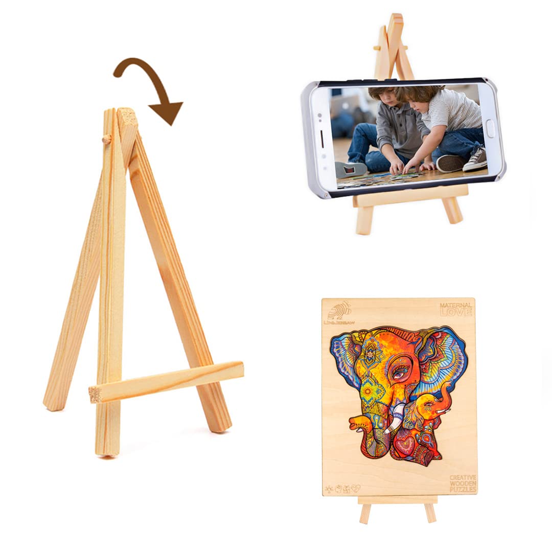 Funnli Puzzle en Bois pour Adultes et Enfants, Puzzles Bois Animaux (Amour Maternel), Pièces de Puzzle de Forme Unique, (XL-55 * 53.7cm- 675 Pièces)