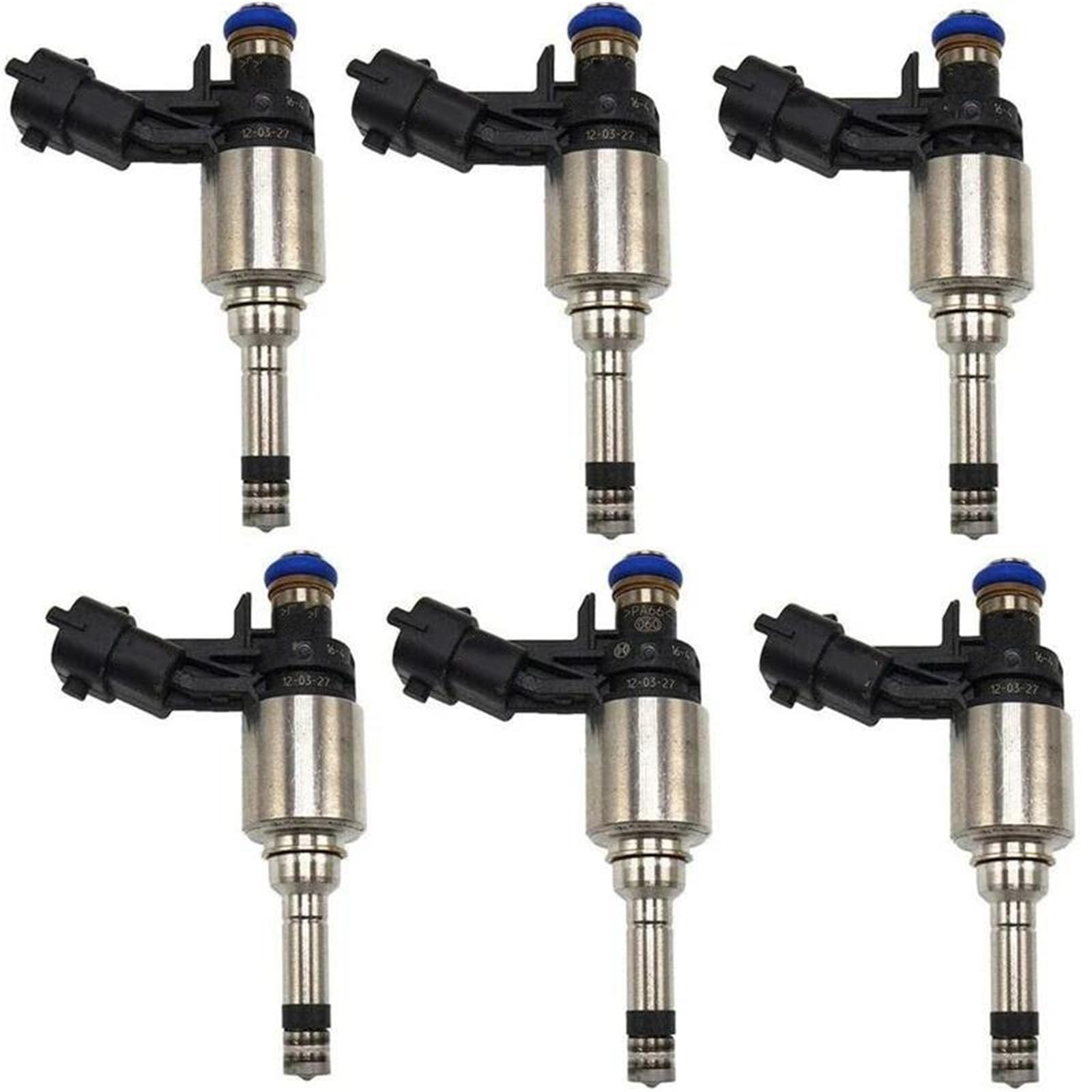 6X Fuel Injector Nozzle 0261500303 for Buick for Enclave 2012-2017 3.6L V6 VIN:D 12663380