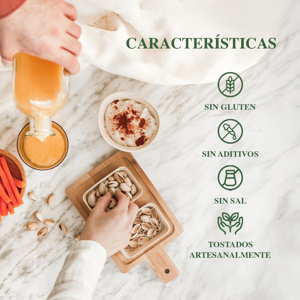 PISTAMED - Pistachos con Cáscara Sin Sal Tostados Artesanalmente - Alto Contenido en Fibra - Apto Veganos y Sin Gluten - Pack 100 x 35 g Formato Individual - Origen España - Snack Natural