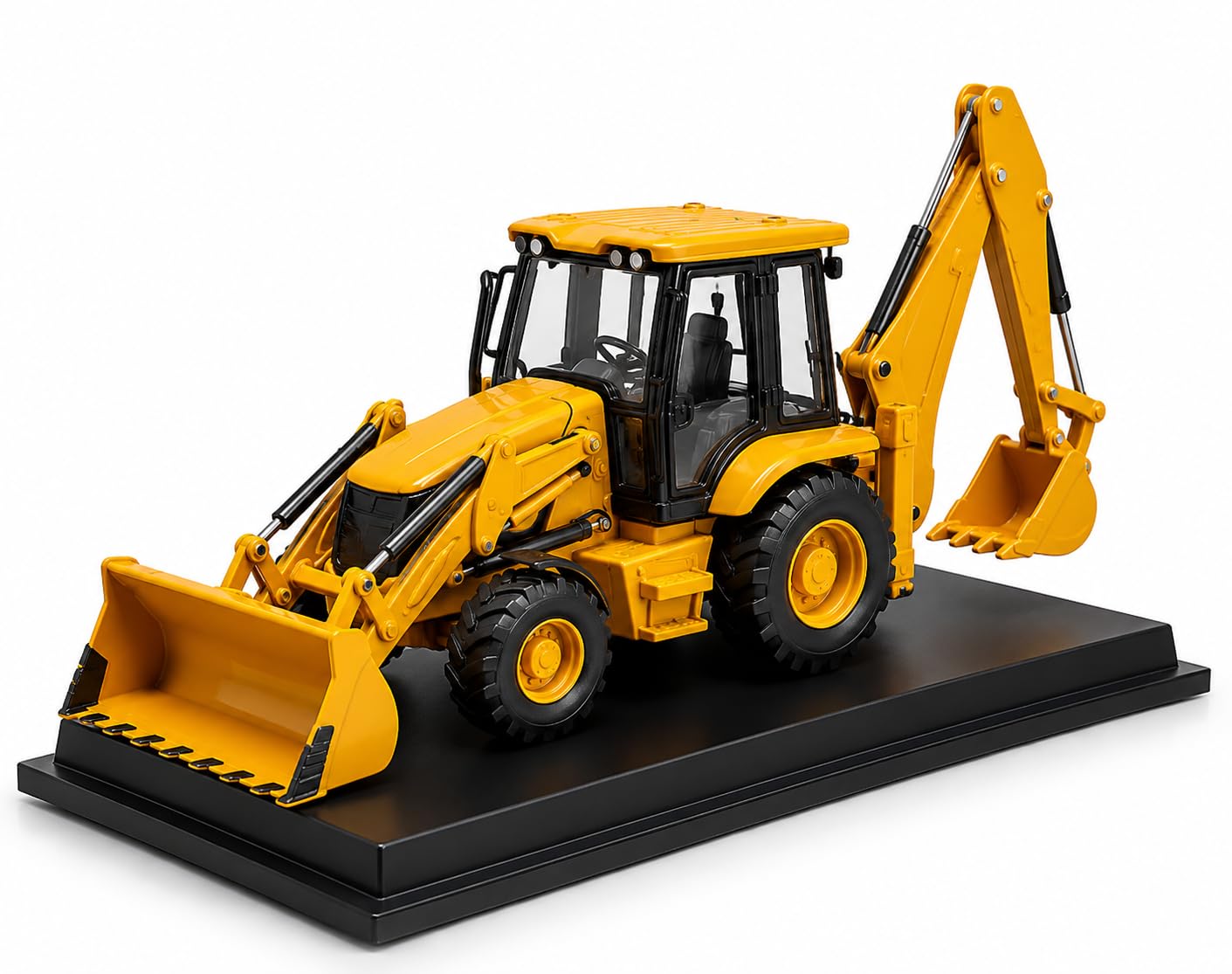 Friction Powered Bulldozer Truck Excavator Toy for Kids | 2 in 1 Construction Vehicle with 180° Rotating Shovel | Big Wheel Engineering Toy Car for Toddlers Boys Girls-image-40