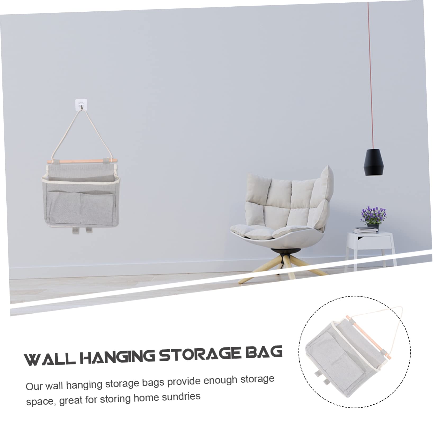 Zerodeko 5pezzi Organizer Da Appendere Per Casa Borsa Di Stoccaggio Multifunzionale Per Oggetti Pratica Per Cucina e Camera Da Letto
