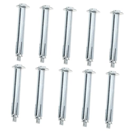 Miniatura 9 de SOLUSTRE 30 tornillos de acero de velocidad, tornillos de anclaje de asfalto para rampa y cable de entrada, armadura de metal, goma de pared para