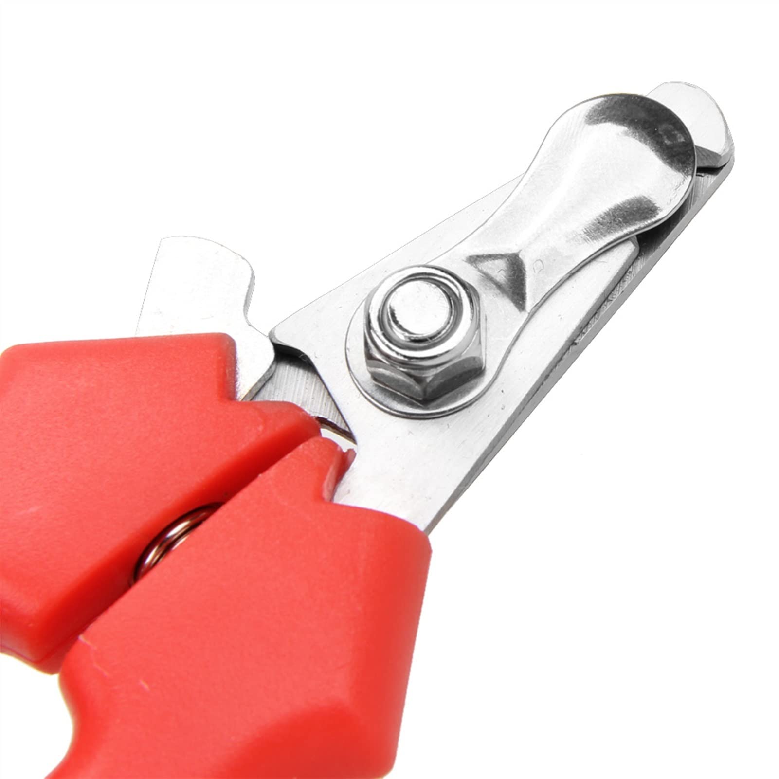 Haustier-Nagelschere, Haustier-Nagelschneider, Haustier-Hunde-Zehenpflege, Nagelpflege, roter Trimmer-Clipper-Pflegewerkzeug