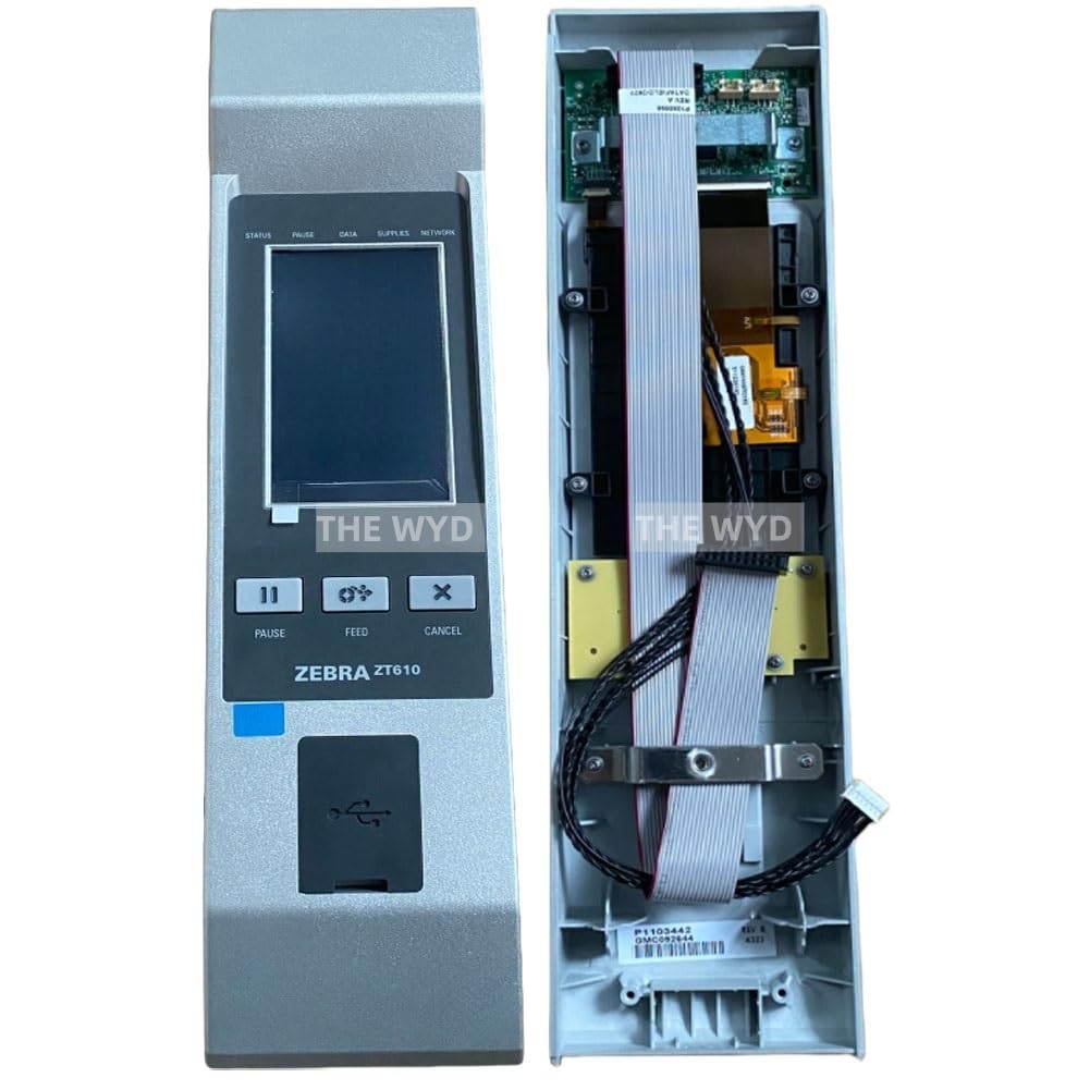P1083320-122 Touch Screen Control Panel for Zebra ZT610 Thermal Printer 203dpi 300dpi 600dpi, Black