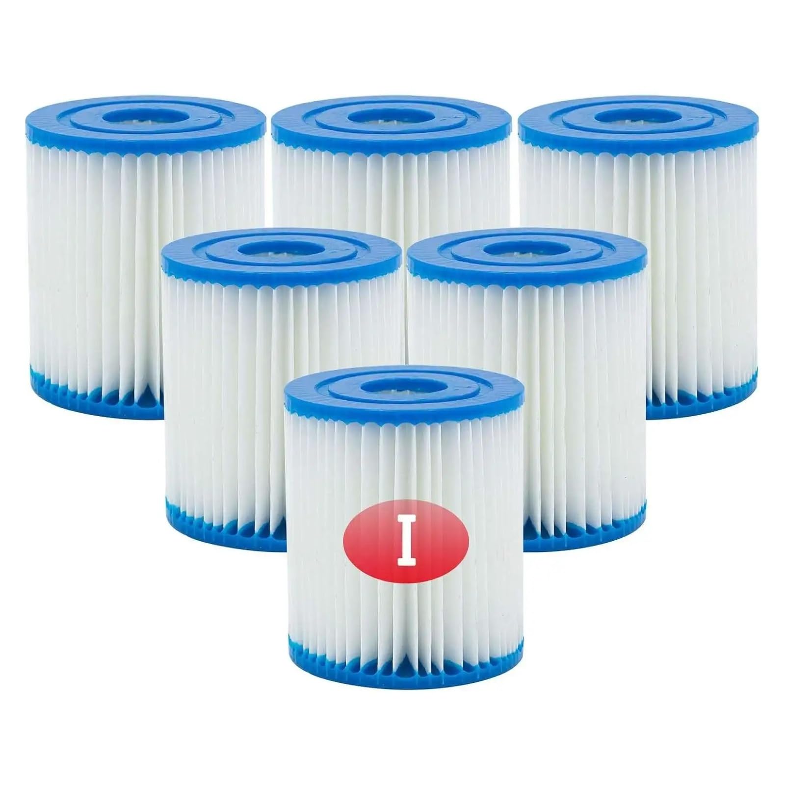 Cartucho De Filtro, Compatible con Bestway, Filtro For Jacuzzi, Compatible con Flowclear, Filtro For SPA, Compatible con Bestway, Filtro For Piscina, 58093, P53RX0330000 | 6PCS