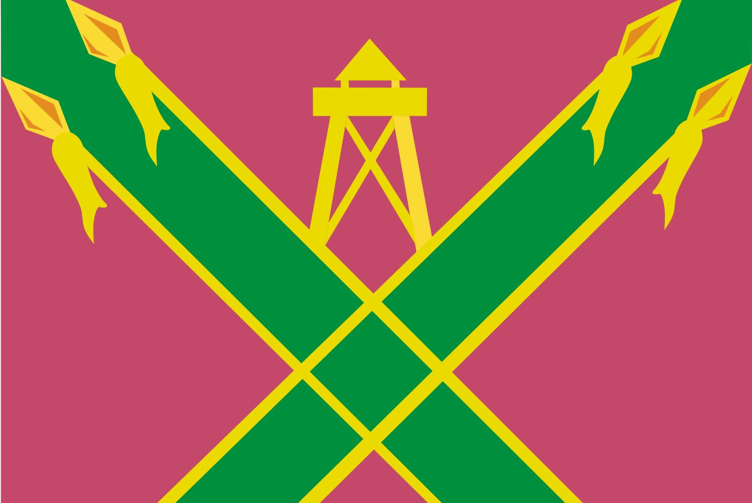 Drapeau Large Kropotkin Krasnodar Krai grand format pour mât