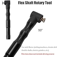Vista 4 de Pieza de mano de codo de 90 grados, herramienta rotativa de eje flexible, pluma de molienda eléctrica, multiusos, para cortar grabado, mandril