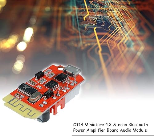 Miniatura 4 de 1 unids CT14 Micro 4.2 Amplificador de potencia estéreo Módulo de audio 5VF 5W+5W con puerto de carga para DIY caja de sonido altavoz reajuste