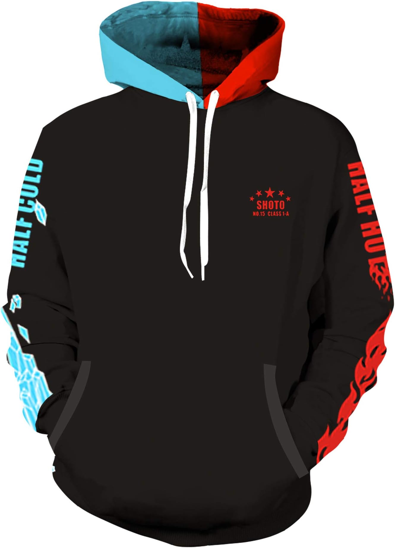 COSFLY Boku No Hero Academia My Hero Academia Todoroki Shoto Hoodies Pullover Sweatshirt Cosplay Costume Jacket Coat