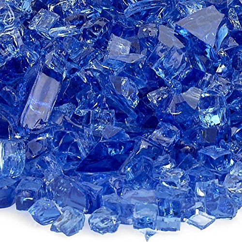 Image of American Fireglass 1 /4 inch Cobalt Blue Fire Glass, 20 lb. Bag