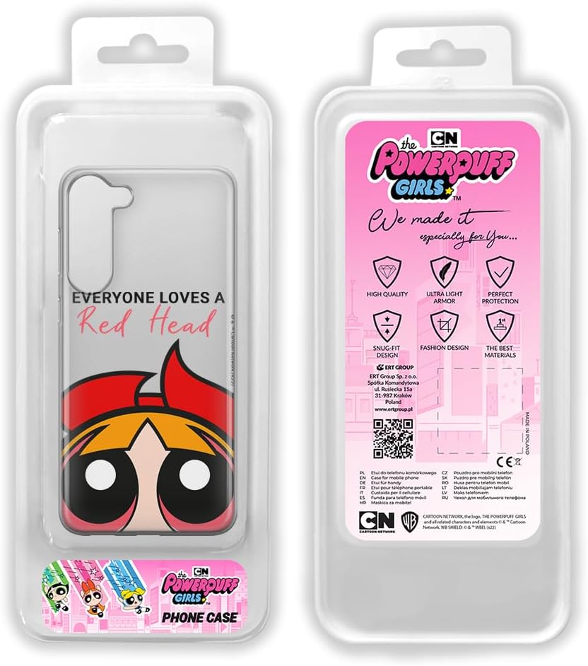 ERT GROUP Mobile Phone case for Samsung S23 Plus Original and Officially Licensed The Powerpuff Girls Pattern The Powerpuff Girls 011 adapted to The Shape of The Mobile Phone, Partially Transparent