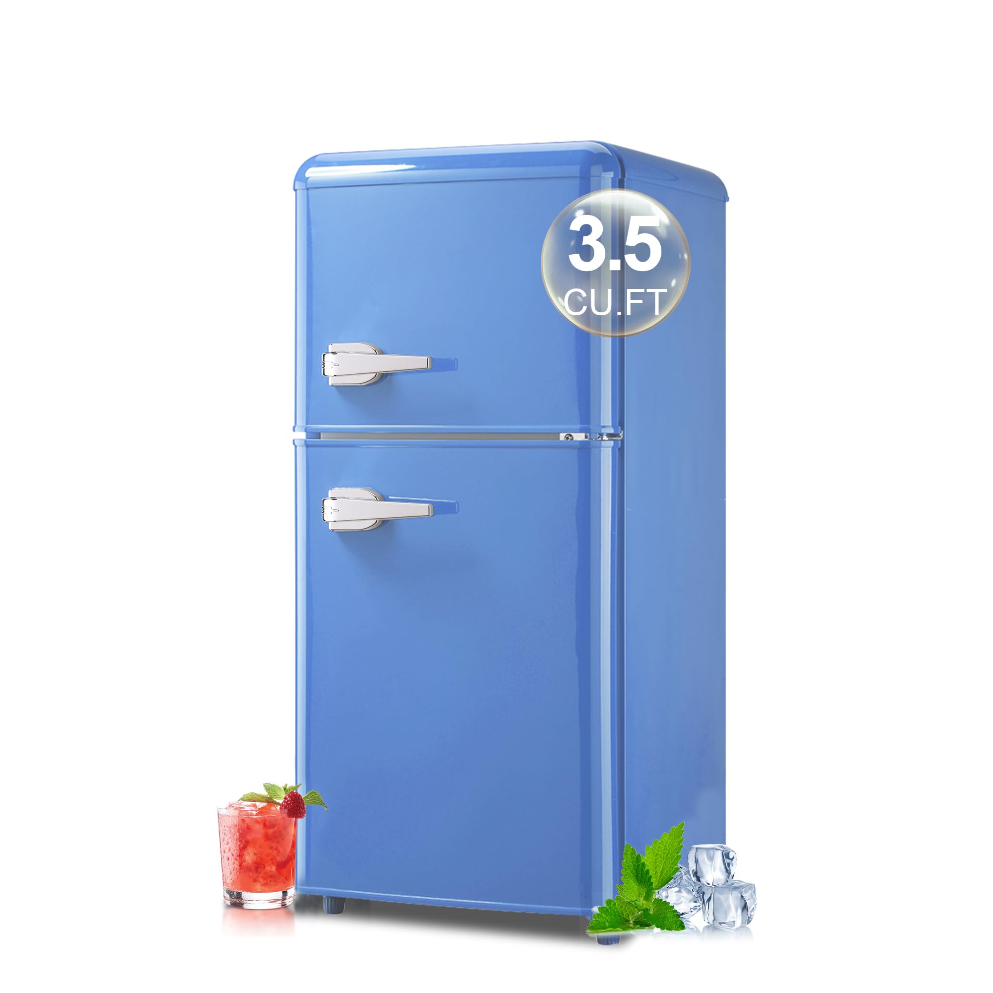 rosmena RO-FLS-80-T-BLUE 3.5 cu ft Compact Freezer Blue