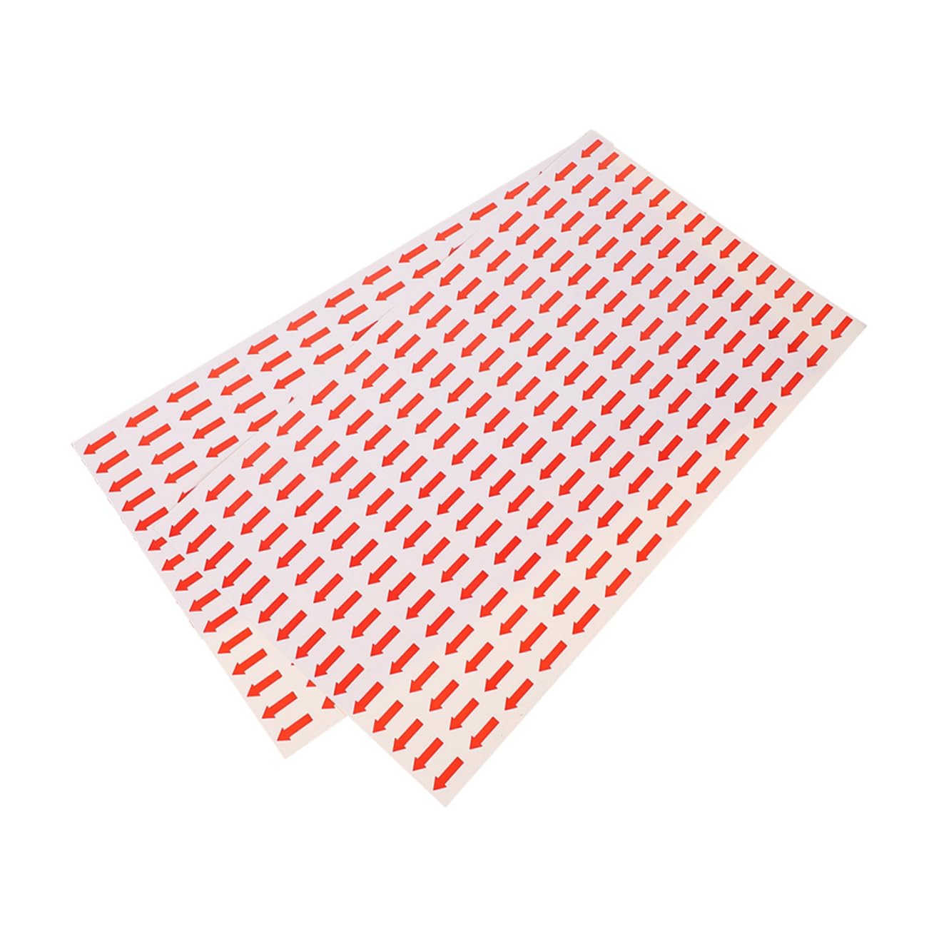 Etichette Adesive a Freccia Rosse 2 Pezzi Rimovibili | Hot Melt Adhesive, Forma Arrow Shaped, per Warehouses e File Classifications