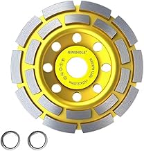 Diamond Grinding Wheel 125 x 22.3 mm, Diamond Cup Grinding Wheel for Angle Grinders for Concrete, Granite, Stone, Masonry