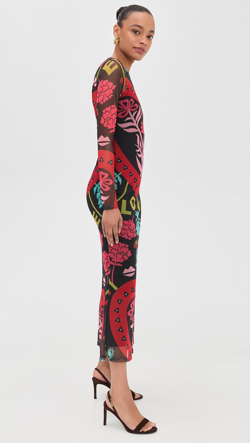 Never Fully Dressed Women's Black Amara Mesh Dress - Image 4