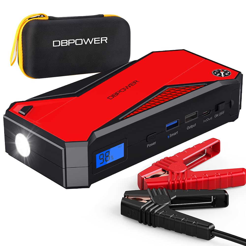 DBPOWER Portable Car Jump Starter DJS50 External Battery Smart Charger