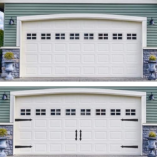 Miniatura 6 de Kit de manijas decorativas magnéticas para puerta de garaje, accesorios de carro, bisagras de imitación, decoración de atractivo, paquete de 1,