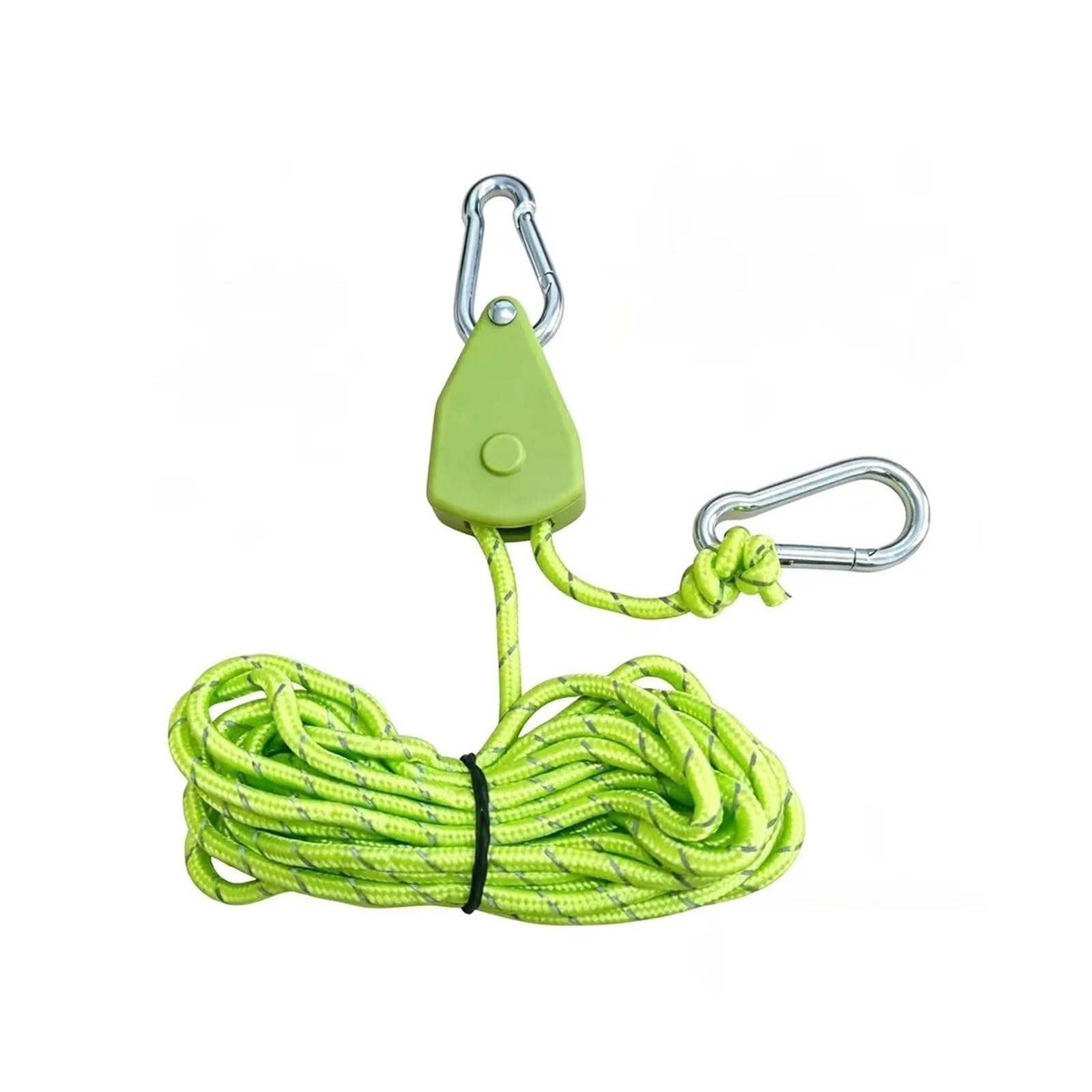 Guy Ropes 2PCS Adjustable Tent Guyline With Pulley 4.0M 0.4Cm Reflective Camping Rope Outdoor Canopy Tensioner Cord