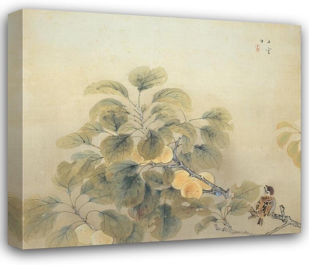 ArtDirect Nishimura Goun 22x20 Gallery Wrapped Canvas Museum Art Print Titled: Rainy Season (1932)