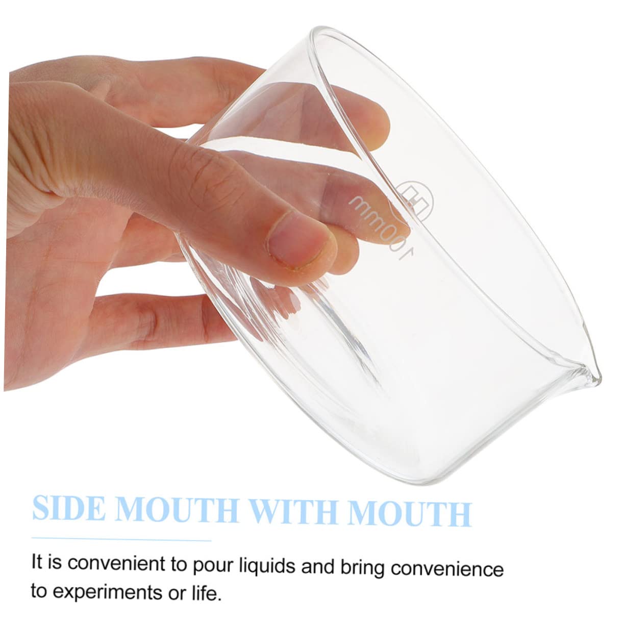 NAMOARLY Chemistry Glassware Glass Lab Dish Spout Crystallization Dish for Lab/