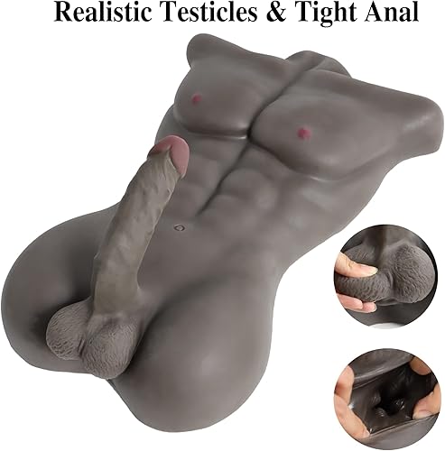 Miniatura 5 de Muñeca sexual masculina para mujeres con consolador realista grande, juguetes sexuales para el pene del torso masculino, muñecas sexuales con sexo