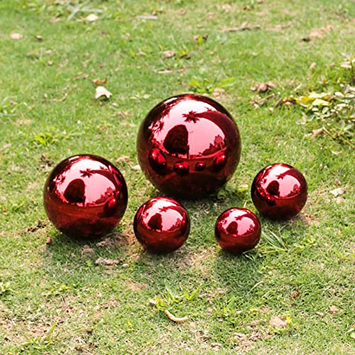 Sucreving Stainless Steel Red Gazing Mirror Ball,10Inch #TOP4